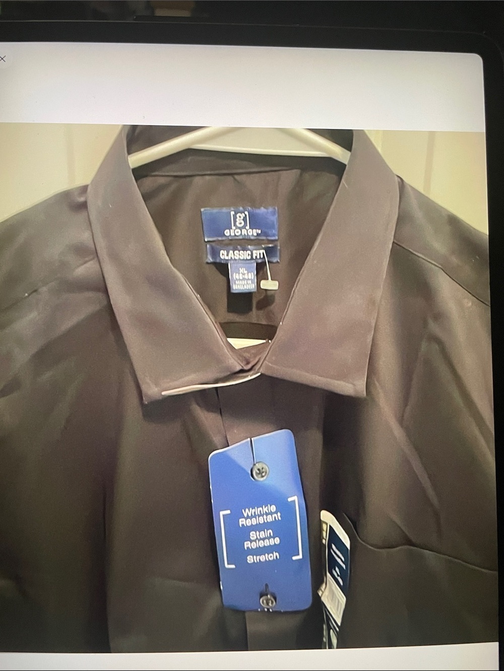 George Men's wrinkle resistant Button Down shirt